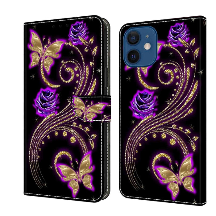 Funda protectora de cuero para teléfono Crystal 3D a prueba de golpes, For iPhone 12 mini / 13 mini, For iPhone 12 / 12 Pro, For iPhone 11 Pro Max, For iPhone 11, For iPhone 11 Pro