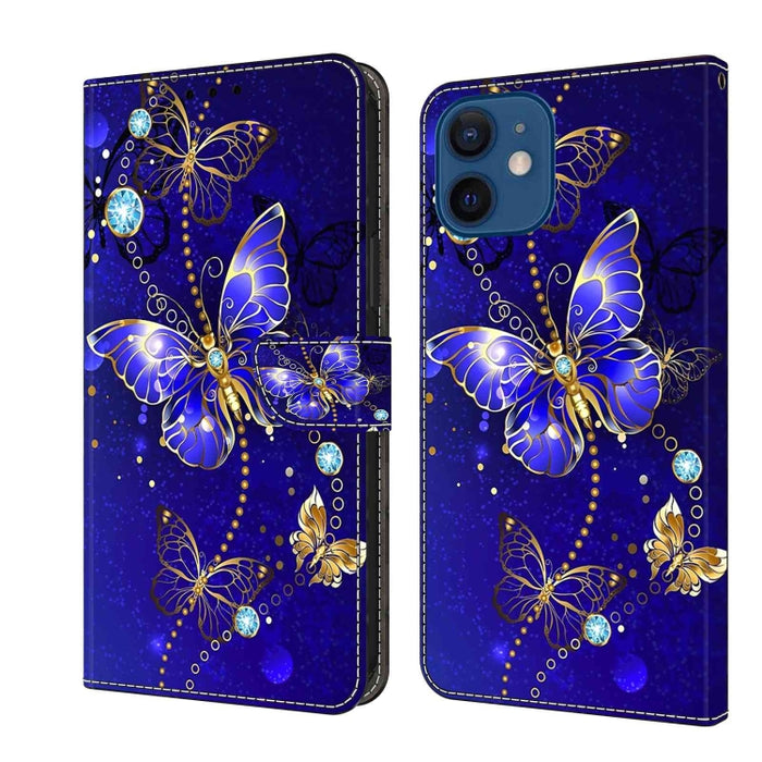 Funda protectora de cuero para teléfono Crystal 3D a prueba de golpes, For iPhone 12 mini / 13 mini, For iPhone 12 / 12 Pro, For iPhone 11 Pro Max, For iPhone 11, For iPhone 11 Pro