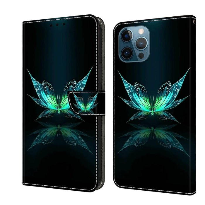 Funda protectora de cuero para teléfono Crystal 3D a prueba de golpes, For iPhone 15 Plus, For iPhone 14 Pro Max, For iPhone 15, For iPhone 12 Pro Max / 13 Pro Max, For iPhone 13 Pro