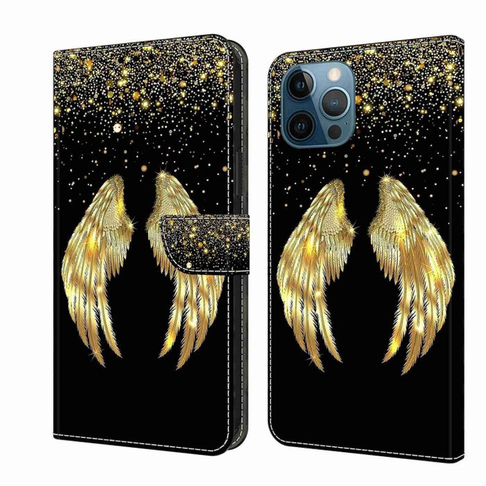 Funda protectora de cuero para teléfono Crystal 3D a prueba de golpes, For iPhone 15 Plus, For iPhone 14 Pro Max, For iPhone 15, For iPhone 12 Pro Max / 13 Pro Max, For iPhone 13 Pro
