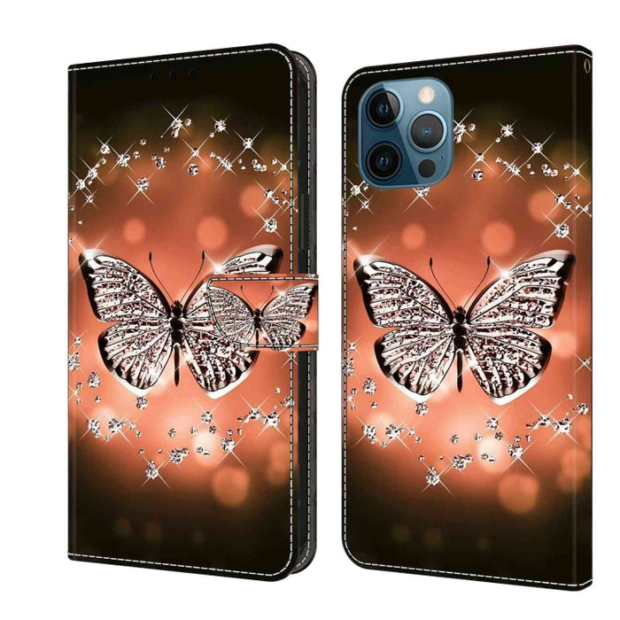 Funda protectora de cuero para teléfono Crystal 3D a prueba de golpes, For iPhone 15 Plus, For iPhone 14 Pro Max, For iPhone 15, For iPhone 12 Pro Max / 13 Pro Max, For iPhone 13 Pro