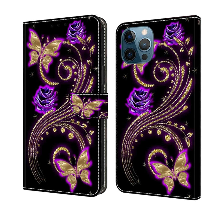 Funda protectora de cuero para teléfono Crystal 3D a prueba de golpes, For iPhone 15 Plus, For iPhone 14 Pro Max, For iPhone 15, For iPhone 12 Pro Max / 13 Pro Max, For iPhone 13 Pro