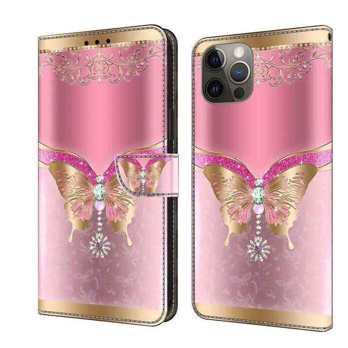 Funda protectora de cuero para teléfono Crystal 3D a prueba de golpes, For iPhone 12 mini / 13 mini, For iPhone 12 / 12 Pro, For iPhone 11 Pro Max, For iPhone 11, For iPhone 11 Pro