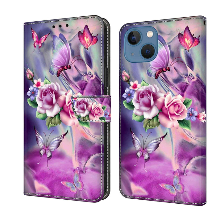 Funda protectora de cuero para teléfono Crystal 3D a prueba de golpes, For iPhone 14 Plus, For iPhone 15 Pro Max, For iPhone 13 / 14, For iPhone 15 Pro, For iPhone 14 Pro