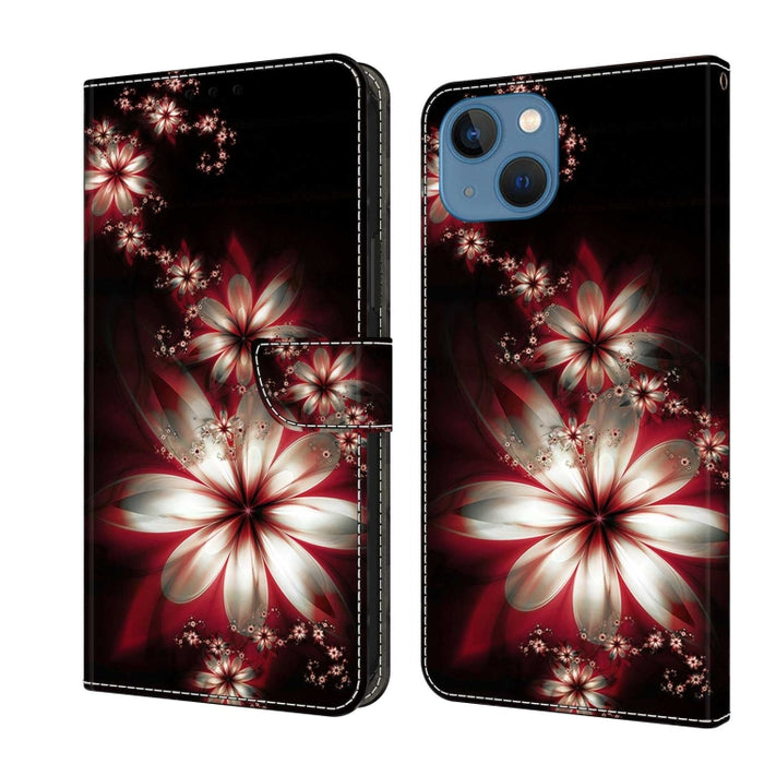 Funda protectora de cuero para teléfono Crystal 3D a prueba de golpes, For iPhone 14 Plus, For iPhone 15 Pro Max, For iPhone 13 / 14, For iPhone 15 Pro, For iPhone 14 Pro