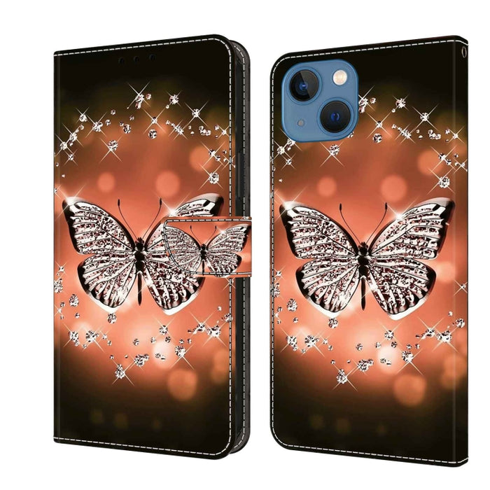 Funda protectora de cuero para teléfono Crystal 3D a prueba de golpes, For iPhone 14 Plus, For iPhone 15 Pro Max, For iPhone 13 / 14, For iPhone 15 Pro, For iPhone 14 Pro