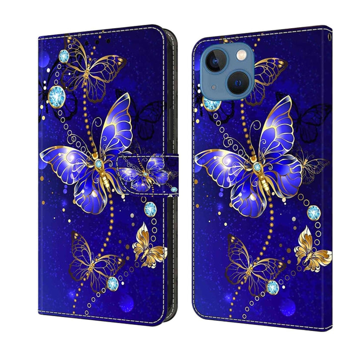 Funda protectora de cuero para teléfono Crystal 3D a prueba de golpes, For iPhone 14 Plus, For iPhone 15 Pro Max, For iPhone 13 / 14, For iPhone 15 Pro, For iPhone 14 Pro