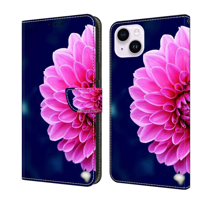 Funda protectora de cuero para teléfono Crystal 3D a prueba de golpes, For iPhone 14 Plus, For iPhone 15 Pro Max, For iPhone 13 / 14, For iPhone 15 Pro, For iPhone 14 Pro