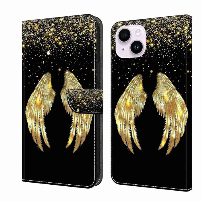 Funda protectora de cuero para teléfono Crystal 3D a prueba de golpes, For iPhone 14 Plus, For iPhone 15 Pro Max, For iPhone 13 / 14, For iPhone 15 Pro, For iPhone 14 Pro
