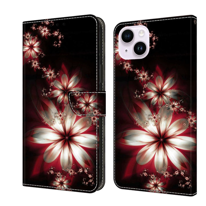 Funda protectora de cuero para teléfono Crystal 3D a prueba de golpes, For iPhone 14 Plus, For iPhone 15 Pro Max, For iPhone 13 / 14, For iPhone 15 Pro, For iPhone 14 Pro