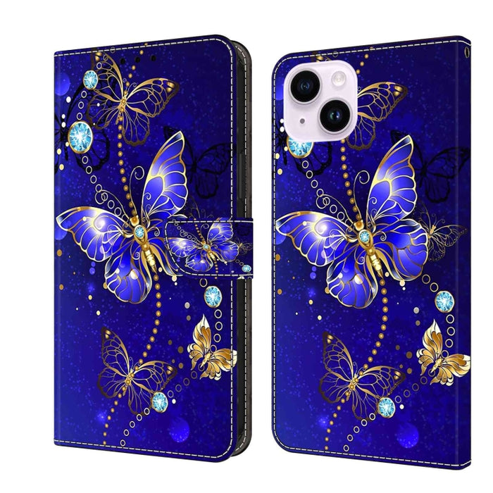 Funda protectora de cuero para teléfono Crystal 3D a prueba de golpes, For iPhone 14 Plus, For iPhone 15 Pro Max, For iPhone 13 / 14, For iPhone 15 Pro, For iPhone 14 Pro