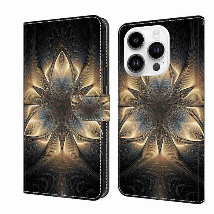 Funda protectora de cuero para teléfono Crystal 3D a prueba de golpes, For iPhone 14 Plus, For iPhone 15 Pro Max, For iPhone 13 / 14, For iPhone 15 Pro, For iPhone 14 Pro