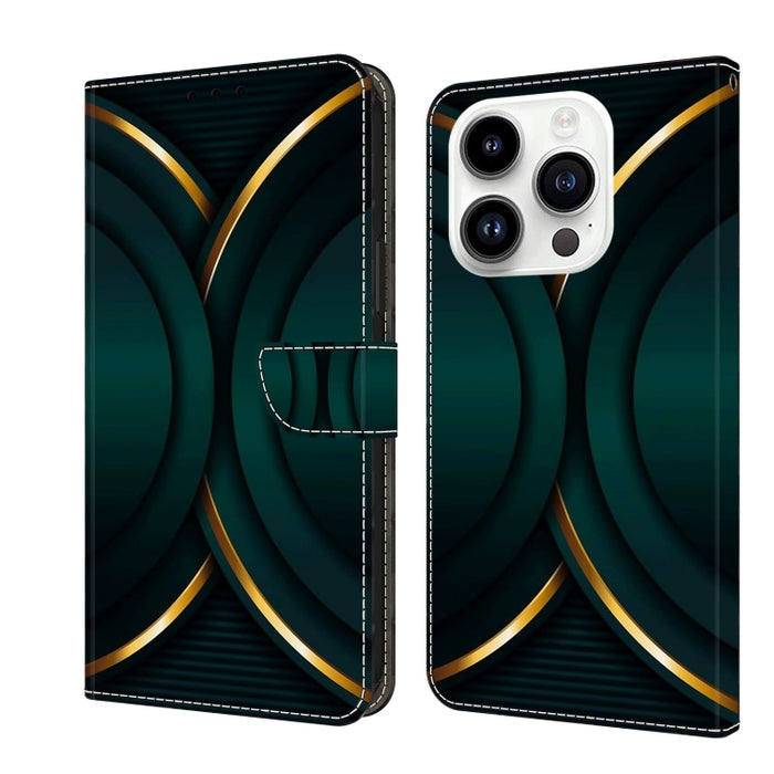 Funda protectora de cuero para teléfono Crystal 3D a prueba de golpes, For iPhone 14 Plus, For iPhone 15 Pro Max, For iPhone 13 / 14, For iPhone 15 Pro, For iPhone 14 Pro