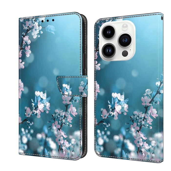 Funda protectora de cuero para teléfono Crystal 3D a prueba de golpes, For iPhone 14 Plus, For iPhone 15 Pro Max, For iPhone 13 / 14, For iPhone 15 Pro, For iPhone 14 Pro