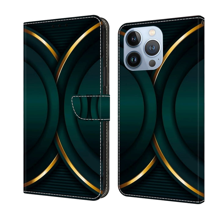 Funda protectora de cuero para teléfono Crystal 3D a prueba de golpes, For iPhone 15 Plus, For iPhone 14 Pro Max, For iPhone 15, For iPhone 12 Pro Max / 13 Pro Max, For iPhone 13 Pro