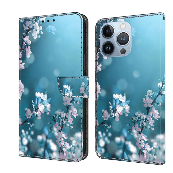 Funda protectora de cuero para teléfono Crystal 3D a prueba de golpes, For iPhone 15 Plus, For iPhone 14 Pro Max, For iPhone 15, For iPhone 12 Pro Max / 13 Pro Max, For iPhone 13 Pro