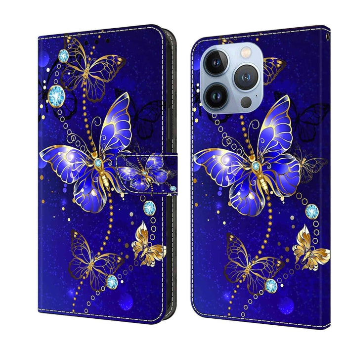Funda protectora de cuero para teléfono Crystal 3D a prueba de golpes, For iPhone 15 Plus, For iPhone 14 Pro Max, For iPhone 15, For iPhone 12 Pro Max / 13 Pro Max, For iPhone 13 Pro