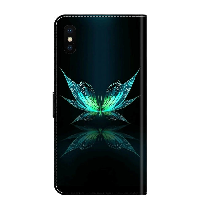Funda protectora de cuero para teléfono Crystal 3D a prueba de golpes, For iPhone X / XS, For iPhone XR, For iPhone XS Max, For iPhone 6 Plus / 7 Plus / 8 Plus, For iPhone 6 / 7