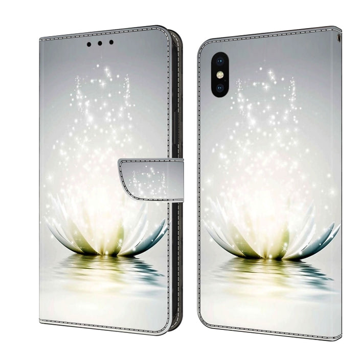Funda protectora de cuero para teléfono Crystal 3D a prueba de golpes, For iPhone X / XS, For iPhone XR, For iPhone XS Max, For iPhone 6 Plus / 7 Plus / 8 Plus, For iPhone 6 / 7