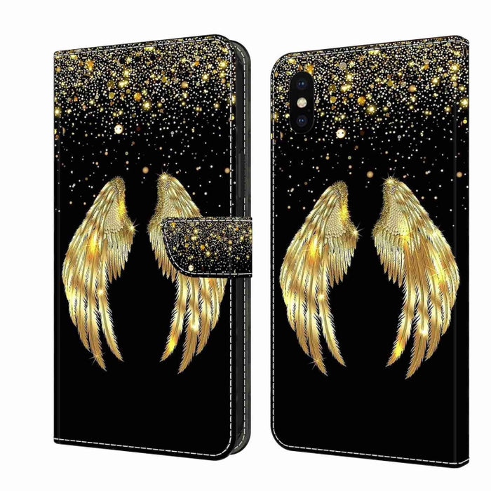 Funda protectora de cuero para teléfono Crystal 3D a prueba de golpes, For iPhone X / XS, For iPhone XR, For iPhone XS Max, For iPhone 6 Plus / 7 Plus / 8 Plus, For iPhone 6 / 7