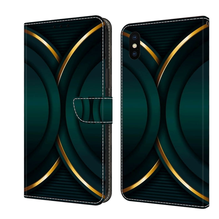 Funda protectora de cuero para teléfono Crystal 3D a prueba de golpes, For iPhone X / XS, For iPhone XR, For iPhone XS Max, For iPhone 6 Plus / 7 Plus / 8 Plus, For iPhone 6 / 7