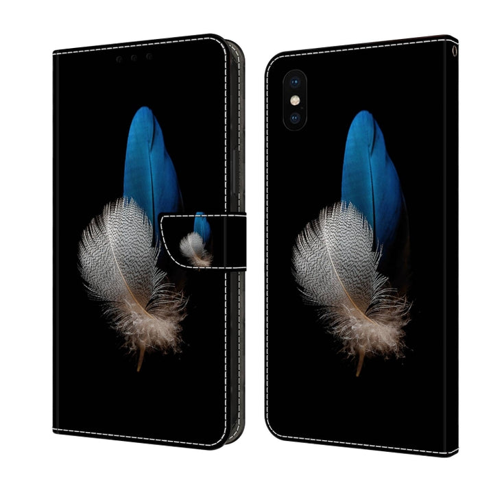 Funda protectora de cuero para teléfono Crystal 3D a prueba de golpes, For iPhone X / XS, For iPhone XR, For iPhone XS Max, For iPhone 6 Plus / 7 Plus / 8 Plus, For iPhone 6 / 7