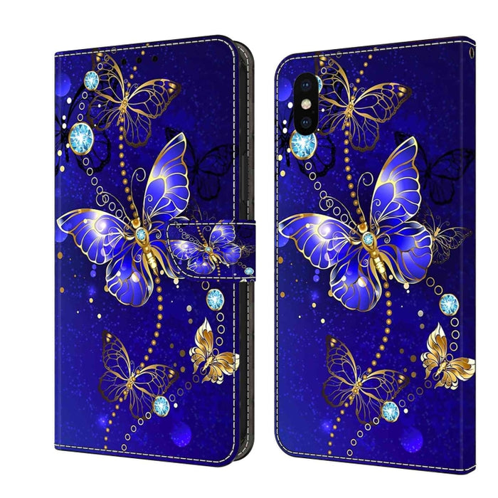 Funda protectora de cuero para teléfono Crystal 3D a prueba de golpes, For iPhone X / XS, For iPhone XR, For iPhone XS Max, For iPhone 6 Plus / 7 Plus / 8 Plus, For iPhone 6 / 7