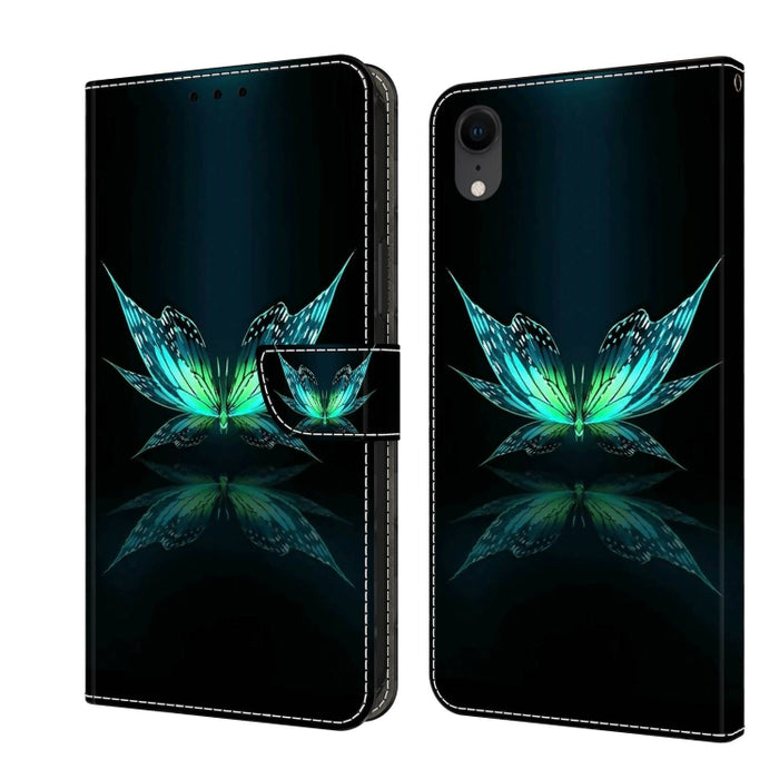 Funda protectora de cuero para teléfono Crystal 3D a prueba de golpes, For iPhone X / XS, For iPhone XR, For iPhone XS Max, For iPhone 6 Plus / 7 Plus / 8 Plus, For iPhone 6 / 7
