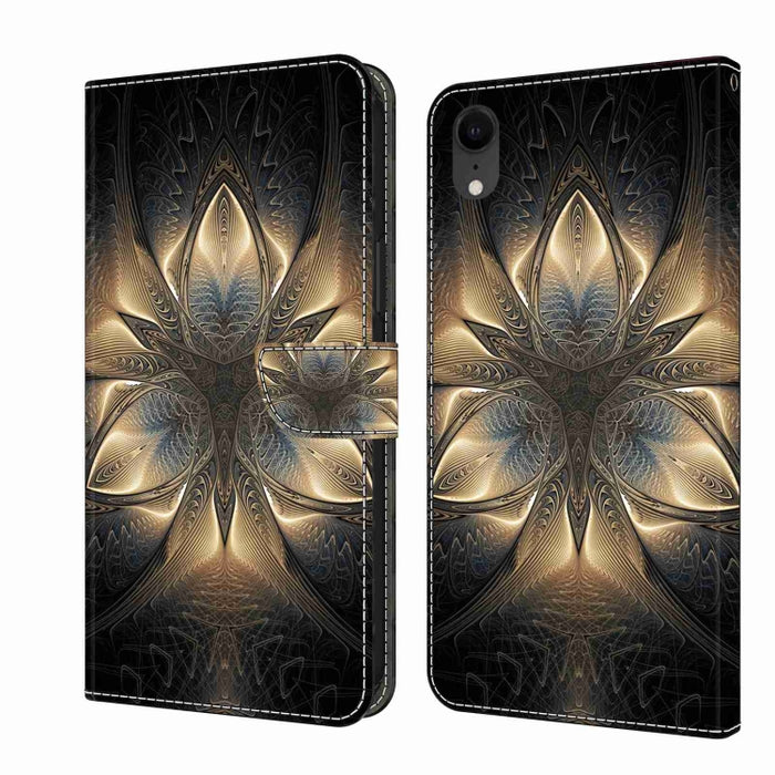 Funda protectora de cuero para teléfono Crystal 3D a prueba de golpes, For iPhone X / XS, For iPhone XR, For iPhone XS Max, For iPhone 6 Plus / 7 Plus / 8 Plus, For iPhone 6 / 7