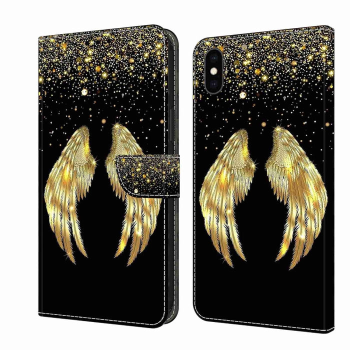 Funda protectora de cuero para teléfono Crystal 3D a prueba de golpes, For iPhone X / XS, For iPhone XR, For iPhone XS Max, For iPhone 6 Plus / 7 Plus / 8 Plus, For iPhone 6 / 7