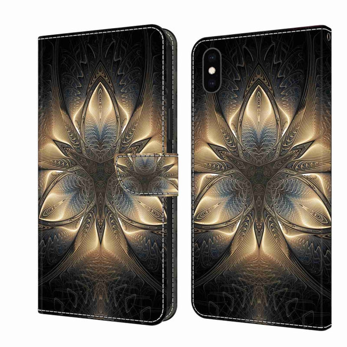 Funda protectora de cuero para teléfono Crystal 3D a prueba de golpes, For iPhone X / XS, For iPhone XR, For iPhone XS Max, For iPhone 6 Plus / 7 Plus / 8 Plus, For iPhone 6 / 7
