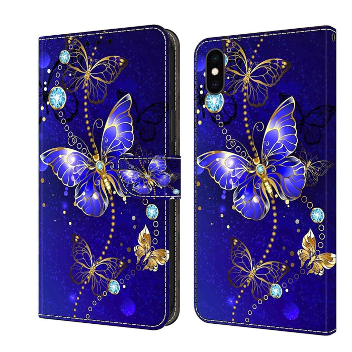 Funda protectora de cuero para teléfono Crystal 3D a prueba de golpes, For iPhone X / XS, For iPhone XR, For iPhone XS Max, For iPhone 6 Plus / 7 Plus / 8 Plus, For iPhone 6 / 7