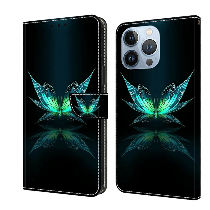 Funda protectora de cuero para teléfono Crystal 3D a prueba de golpes, For iPhone 14 Plus, For iPhone 15 Pro Max, For iPhone 13 / 14, For iPhone 15 Pro, For iPhone 14 Pro