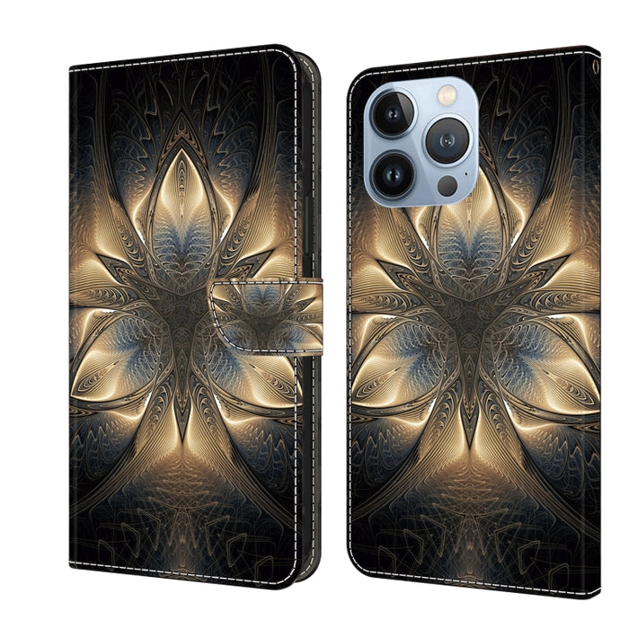 Funda protectora de cuero para teléfono Crystal 3D a prueba de golpes, For iPhone 14 Plus, For iPhone 15 Pro Max, For iPhone 13 / 14, For iPhone 15 Pro, For iPhone 14 Pro