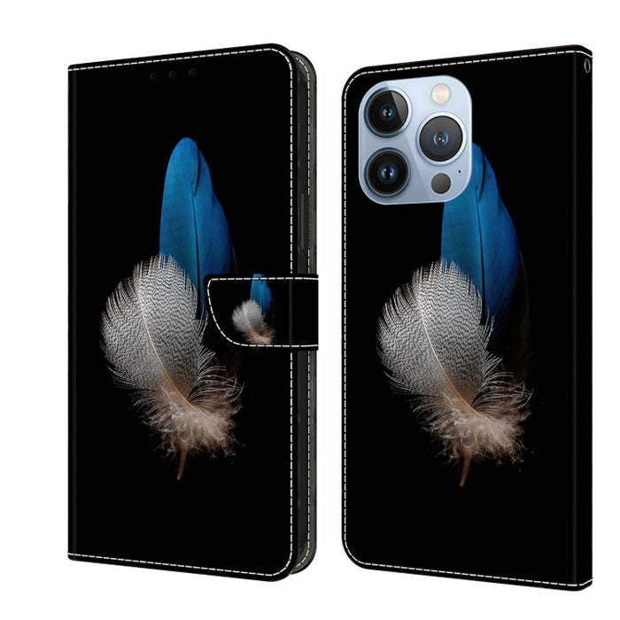 Funda protectora de cuero para teléfono Crystal 3D a prueba de golpes, For iPhone 14 Plus, For iPhone 15 Pro Max, For iPhone 13 / 14, For iPhone 15 Pro, For iPhone 14 Pro