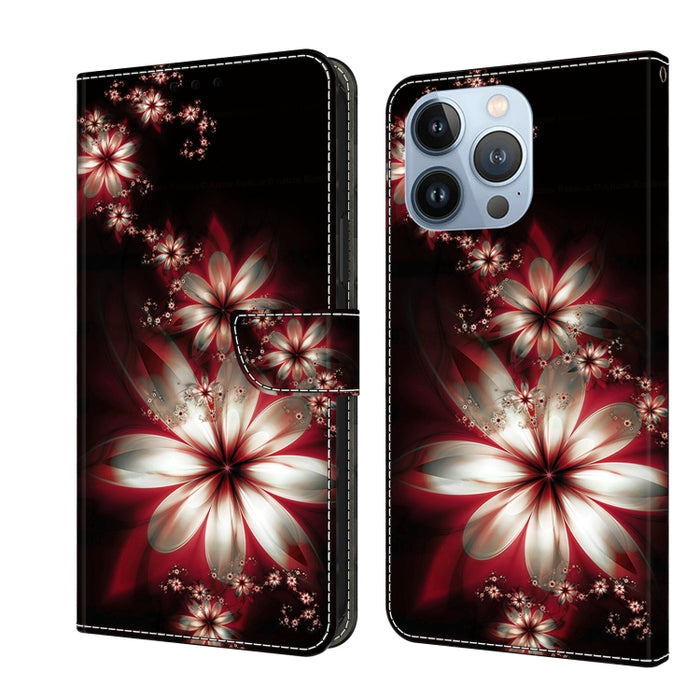Funda protectora de cuero para teléfono Crystal 3D a prueba de golpes, For iPhone 14 Plus, For iPhone 15 Pro Max, For iPhone 13 / 14, For iPhone 15 Pro, For iPhone 14 Pro