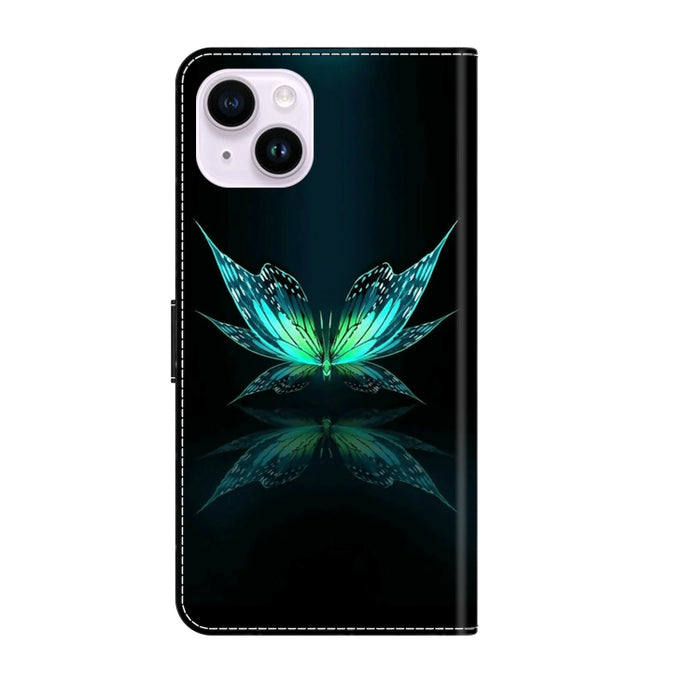 Funda protectora de cuero para teléfono Crystal 3D a prueba de golpes, For iPhone 15 Plus, For iPhone 14 Pro Max, For iPhone 15, For iPhone 12 Pro Max / 13 Pro Max, For iPhone 13 Pro