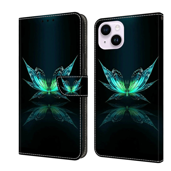 Funda protectora de cuero para teléfono Crystal 3D a prueba de golpes, For iPhone 15 Plus, For iPhone 14 Pro Max, For iPhone 15, For iPhone 12 Pro Max / 13 Pro Max, For iPhone 13 Pro