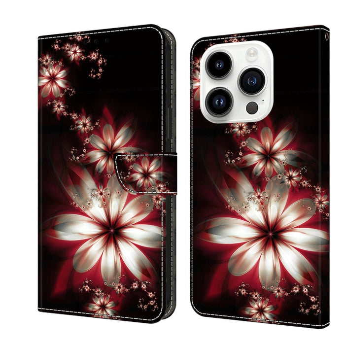 Funda protectora de cuero para teléfono Crystal 3D a prueba de golpes, For iPhone 14 Plus, For iPhone 15 Pro Max, For iPhone 13 / 14, For iPhone 15 Pro, For iPhone 14 Pro