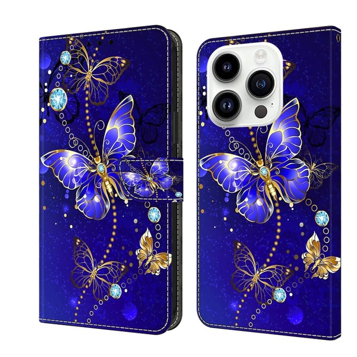 Funda protectora de cuero para teléfono Crystal 3D a prueba de golpes, For iPhone 14 Plus, For iPhone 15 Pro Max, For iPhone 13 / 14, For iPhone 15 Pro, For iPhone 14 Pro