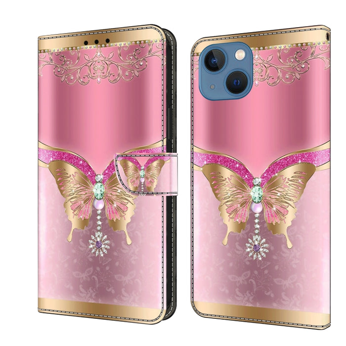 Funda protectora de cuero para teléfono Crystal 3D a prueba de golpes, For iPhone 15 Plus, For iPhone 14 Pro Max, For iPhone 15, For iPhone 12 Pro Max / 13 Pro Max, For iPhone 13 Pro