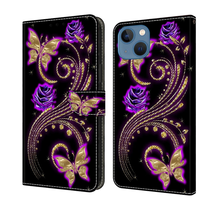 Funda protectora de cuero para teléfono Crystal 3D a prueba de golpes, For iPhone 15 Plus, For iPhone 14 Pro Max, For iPhone 15, For iPhone 12 Pro Max / 13 Pro Max, For iPhone 13 Pro