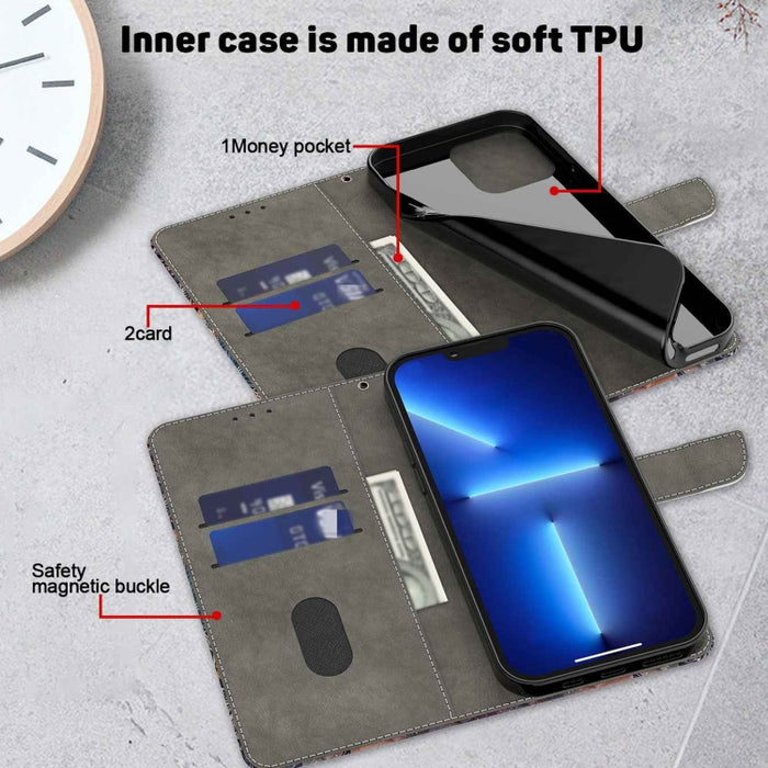 Funda protectora de cuero para teléfono Crystal 3D a prueba de golpes, For Xiaomi Redmi A1+ / A2 / A2+, For Xiaomi 13T Pro, For Xiaomi Redmi Note 12 4G, For Xiaomi Redmi Note 12 Pro+, For Xiaomi Redmi Note 12 5G Global / Poco X5