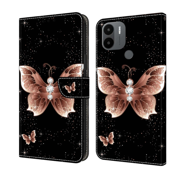 Funda protectora de cuero para teléfono Crystal 3D a prueba de golpes, For Xiaomi Redmi A1+ / A2 / A2+, For Xiaomi 13T Pro, For Xiaomi Redmi Note 12 4G, For Xiaomi Redmi Note 12 Pro+, For Xiaomi Redmi Note 12 5G Global / Poco X5