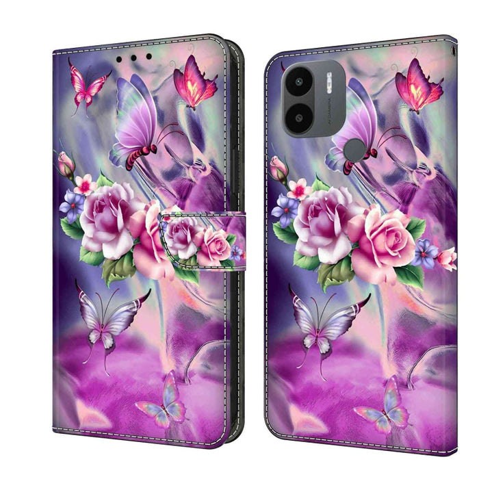 Funda protectora de cuero para teléfono Crystal 3D a prueba de golpes, For Xiaomi Redmi A1+ / A2 / A2+, For Xiaomi 13T Pro, For Xiaomi Redmi Note 12 4G, For Xiaomi Redmi Note 12 Pro+, For Xiaomi Redmi Note 12 5G Global / Poco X5