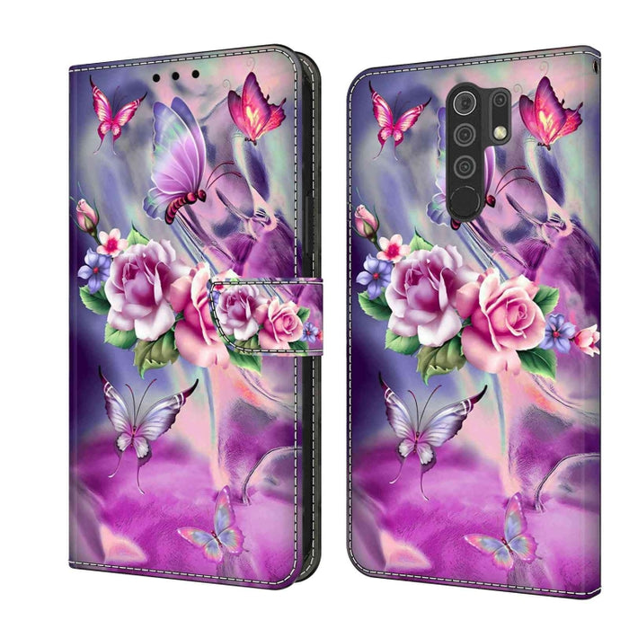 Funda protectora de cuero para teléfono Crystal 3D a prueba de golpes, For Xiaomi Redmi Note 10 4G, For Xiaomi Redmi 9T, For Xiaomi Redmi 9A, For Xiaomi Redmi 9, For Xiaomi Redmi 9C