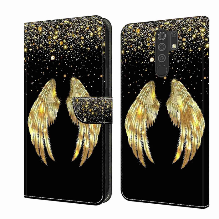 Funda protectora de cuero para teléfono Crystal 3D a prueba de golpes, For Xiaomi Redmi Note 10 4G, For Xiaomi Redmi 9T, For Xiaomi Redmi 9A, For Xiaomi Redmi 9, For Xiaomi Redmi 9C