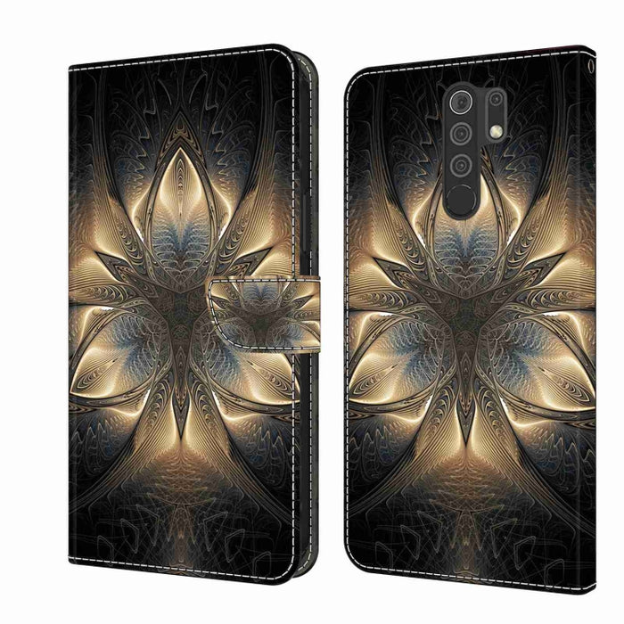 Funda protectora de cuero para teléfono Crystal 3D a prueba de golpes, For Xiaomi Redmi Note 10 4G, For Xiaomi Redmi 9T, For Xiaomi Redmi 9A, For Xiaomi Redmi 9, For Xiaomi Redmi 9C