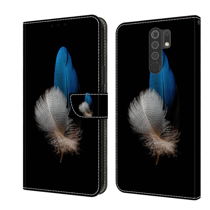 Funda protectora de cuero para teléfono Crystal 3D a prueba de golpes, For Xiaomi Redmi Note 10 4G, For Xiaomi Redmi 9T, For Xiaomi Redmi 9A, For Xiaomi Redmi 9, For Xiaomi Redmi 9C