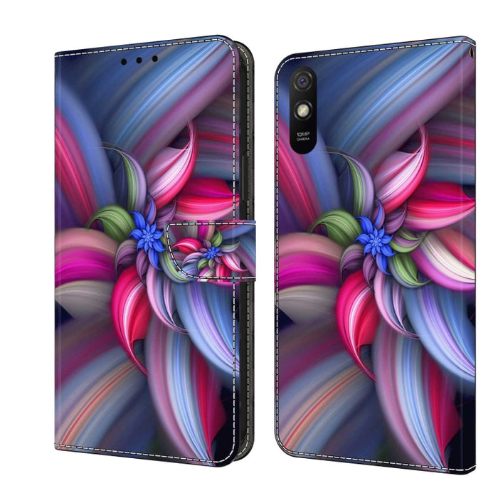 Funda protectora de cuero para teléfono Crystal 3D a prueba de golpes, For Xiaomi Redmi Note 10 4G, For Xiaomi Redmi 9T, For Xiaomi Redmi 9A, For Xiaomi Redmi 9, For Xiaomi Redmi 9C
